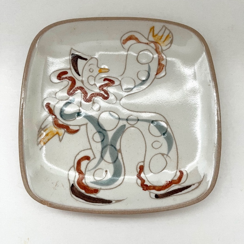 GLIDDEN ART POTTERY PLATE VINTAGE